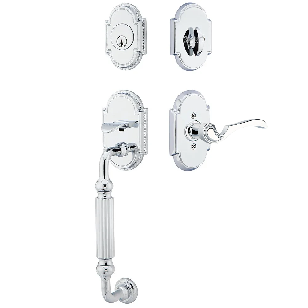Emtek Knoxville Tubular Entryset Sectional with Coventry Lever