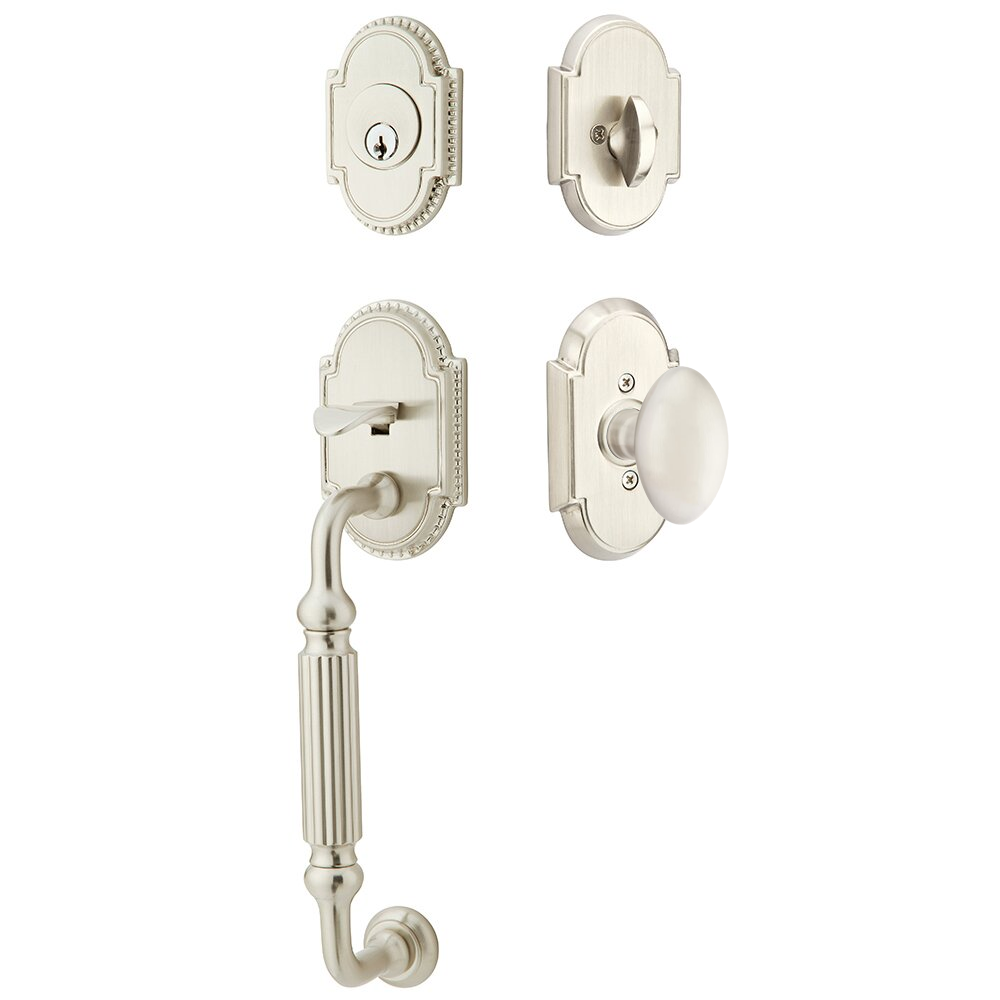 Emtek Knoxville Tubular Entryset Sectional with Egg Knob