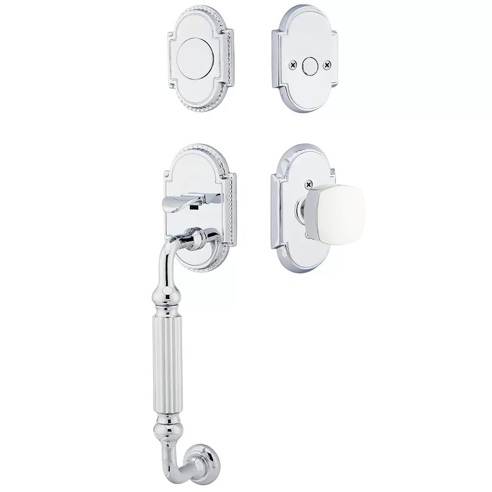 Emtek Knoxville Tubular Entryset Sectional with Freestone Knob