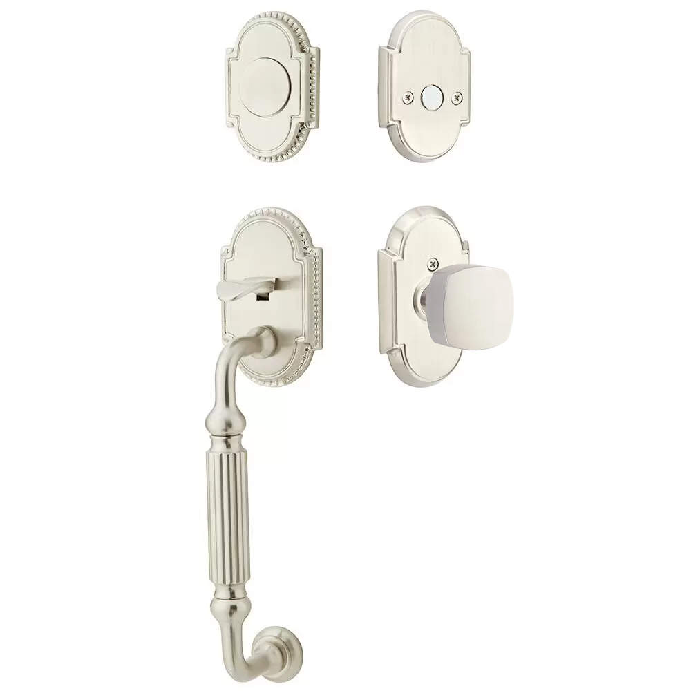 Emtek Knoxville Tubular Entryset Sectional with Freestone Knob