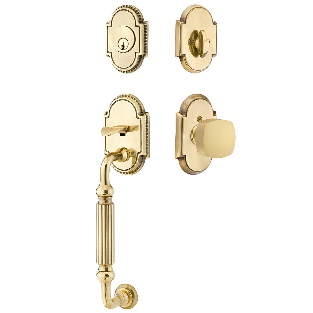 Emtek Knoxville Tubular Entryset Sectional with Freestone Knob