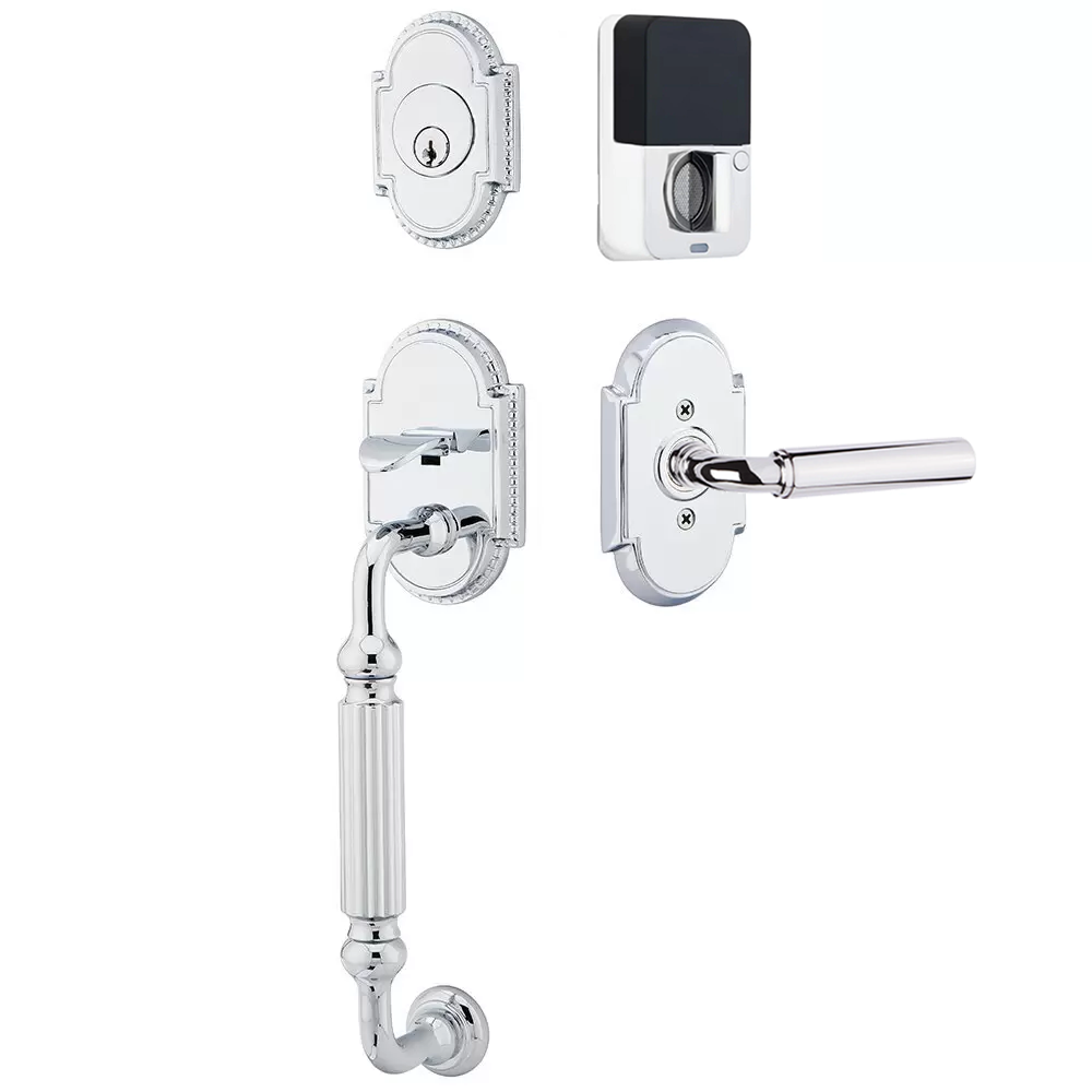 Emtek Knoxville Tubular Entryset Sectional with Manning Lever