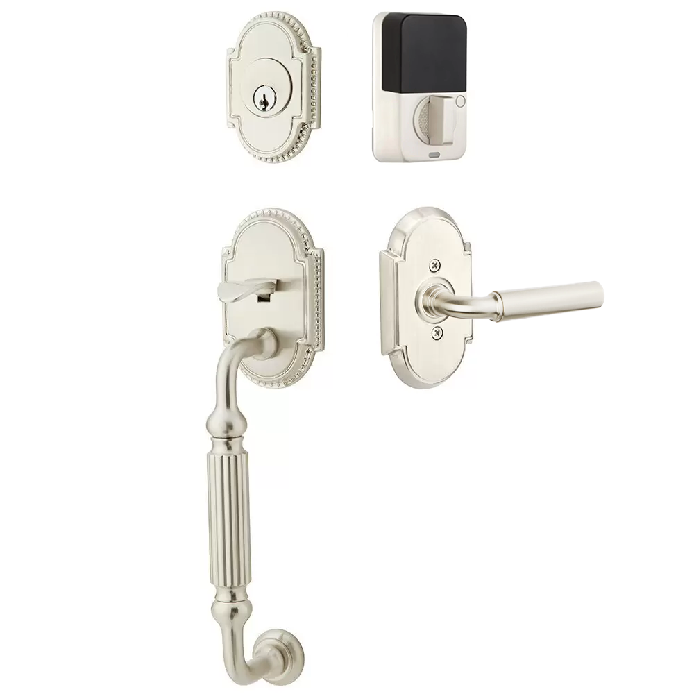 Emtek Knoxville Tubular Entryset Sectional with Manning Lever