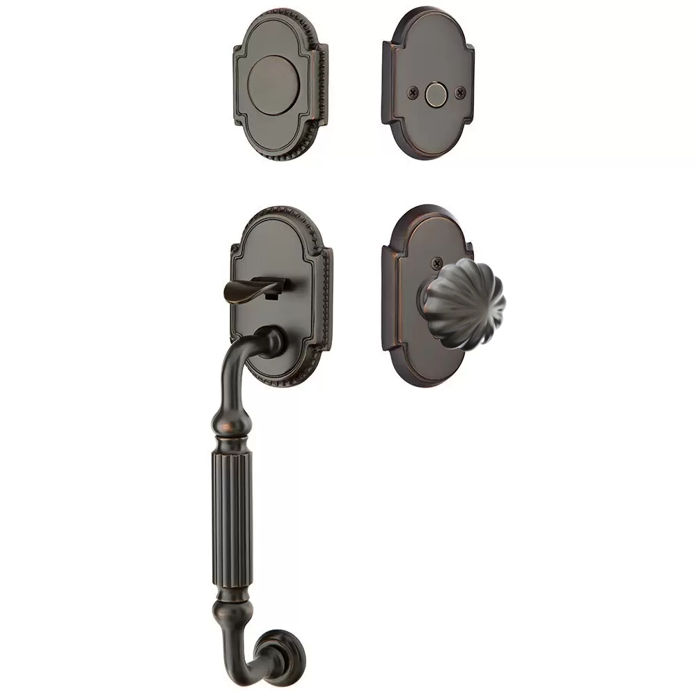 Emtek Knoxville Tubular Entryset Sectional with Melon Knob