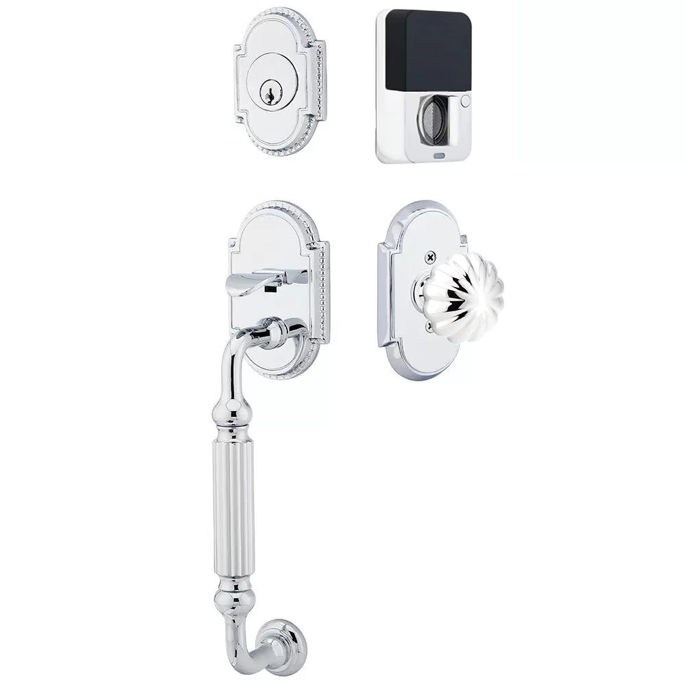 Emtek Knoxville Tubular Entryset Sectional with Melon Knob