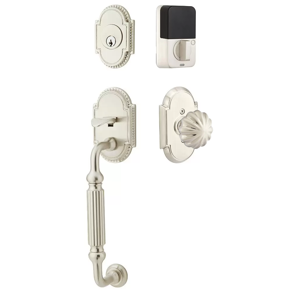 Emtek Knoxville Tubular Entryset Sectional with Melon Knob