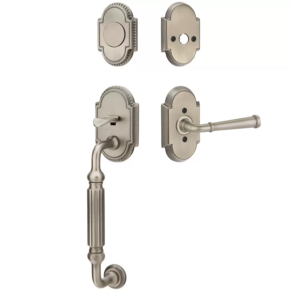 Emtek Knoxville Tubular Entryset Sectional with Merrimack Lever