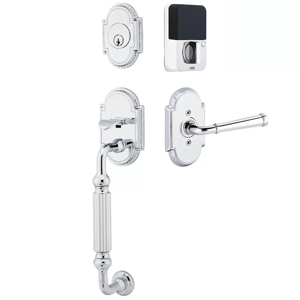 Emtek Knoxville Tubular Entryset Sectional with Merrimack Lever