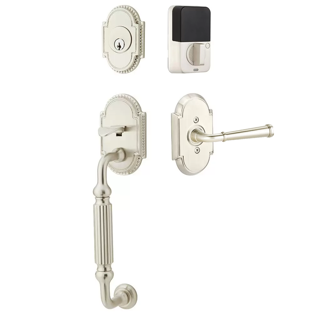 Emtek Knoxville Tubular Entryset Sectional with Merrimack Lever