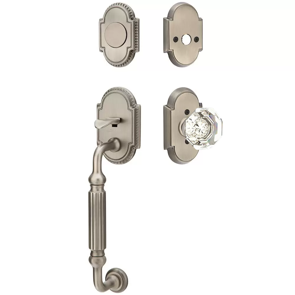 Emtek Knoxville Tubular Entryset Sectional with Old Town Knob