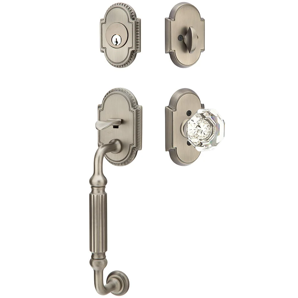 Emtek Knoxville Tubular Entryset Sectional with Old Town Knob