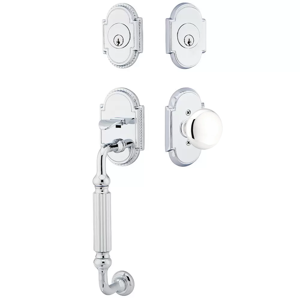 Emtek Knoxville Tubular Entryset Sectional with Providence Knob