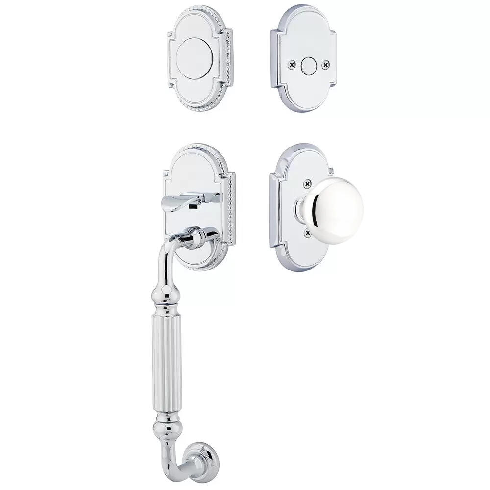 Emtek Knoxville Tubular Entryset Sectional with Providence Knob