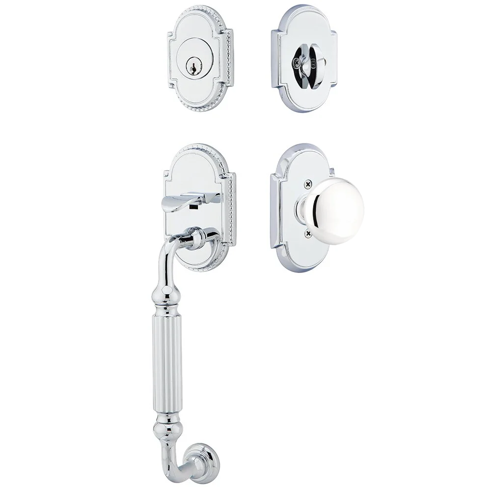 Emtek Knoxville Tubular Entryset Sectional with Providence Knob