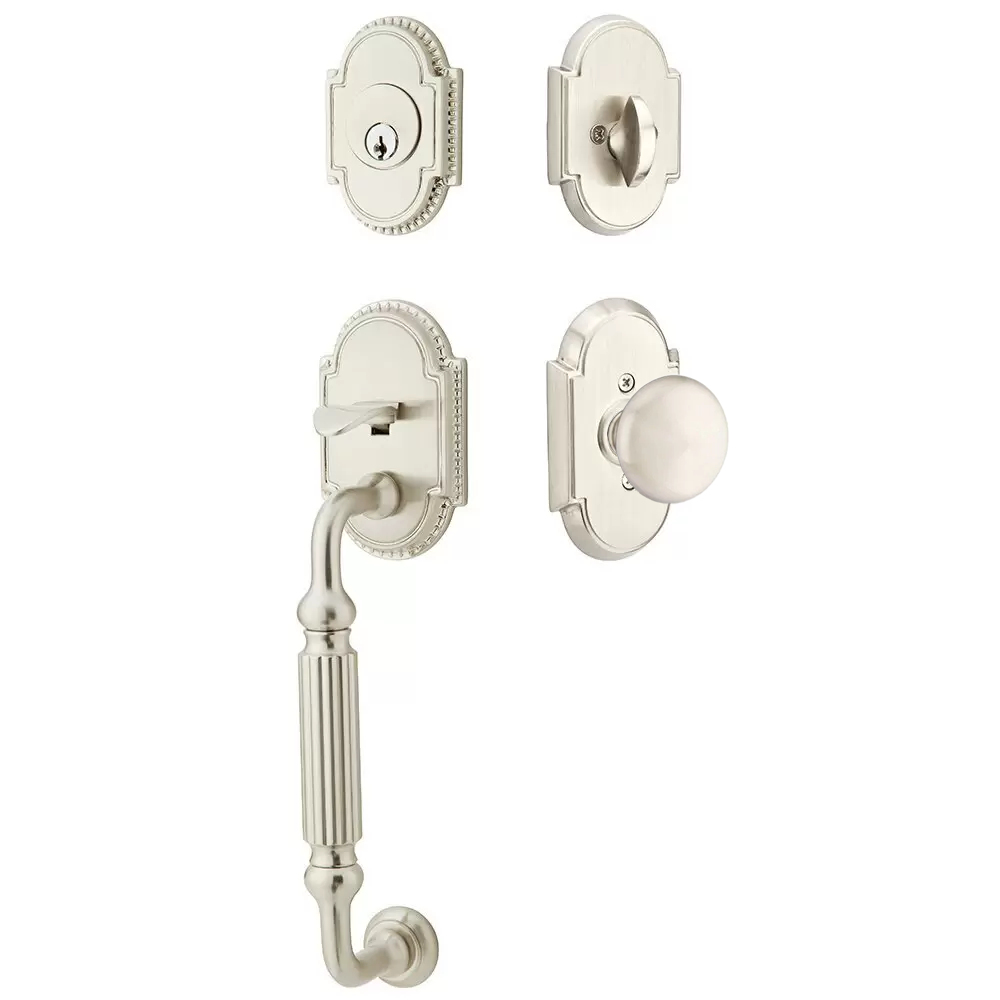 Emtek Knoxville Tubular Entryset Sectional with Providence Knob