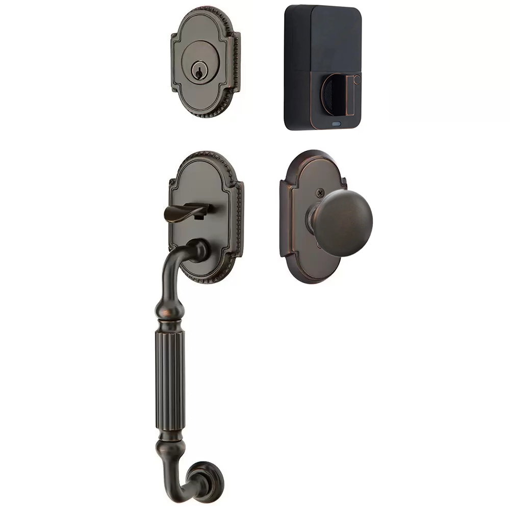 Emtek Knoxville Tubular Entryset Sectional with Providence Knob