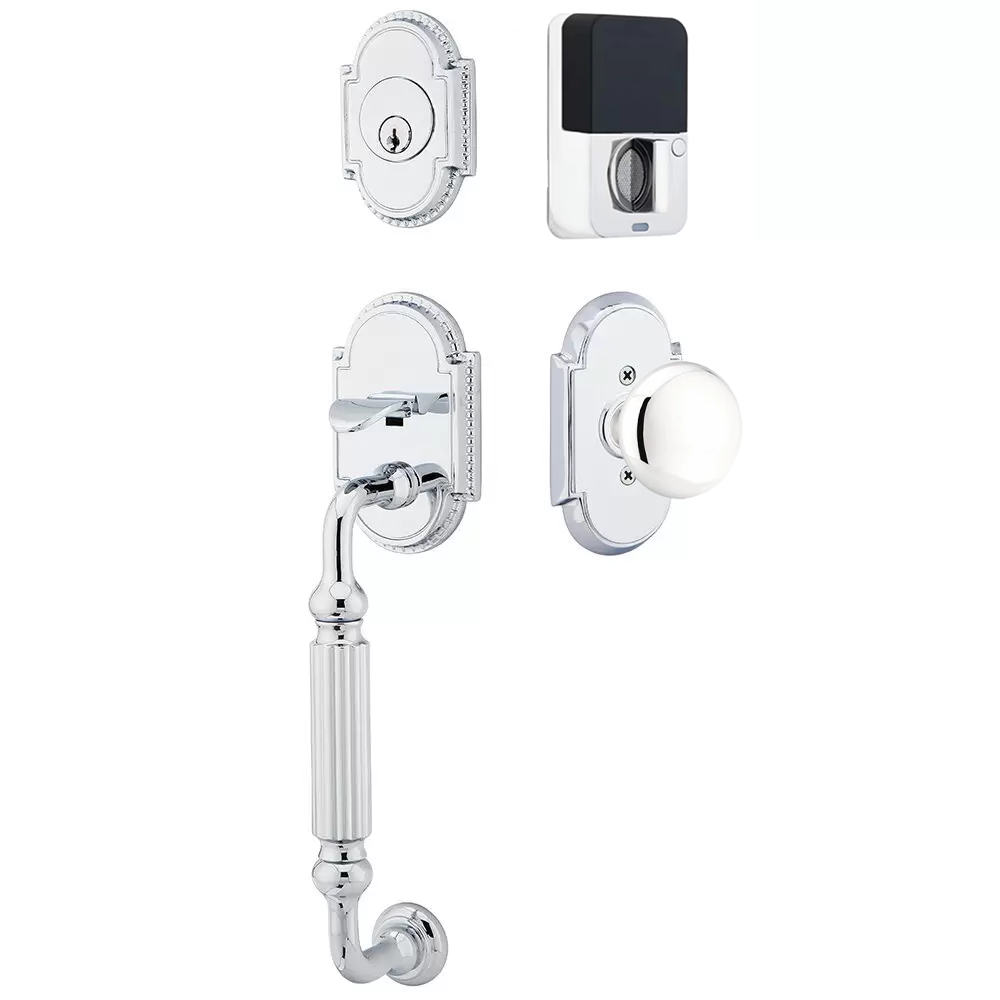 Emtek Knoxville Tubular Entryset Sectional with Providence Knob