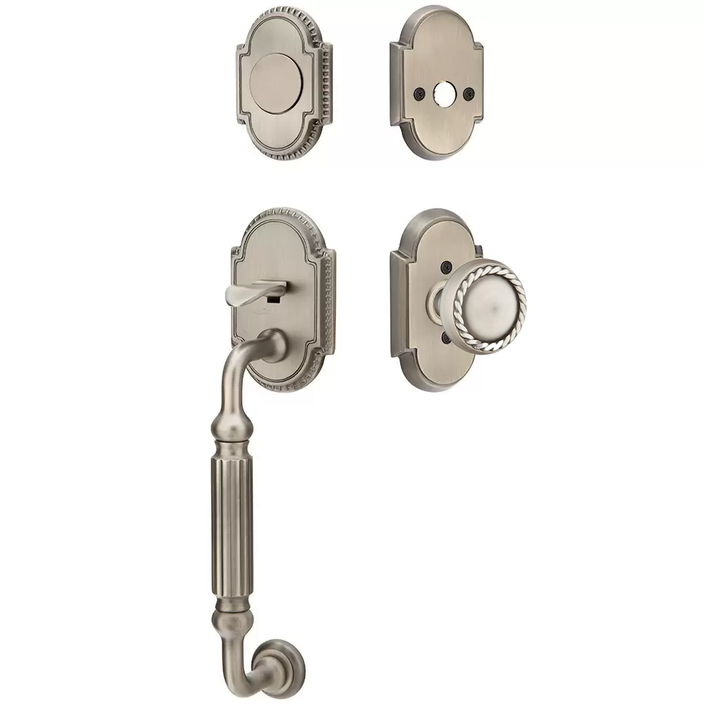 Emtek Knoxville Tubular Entryset Sectional with Rope Knob