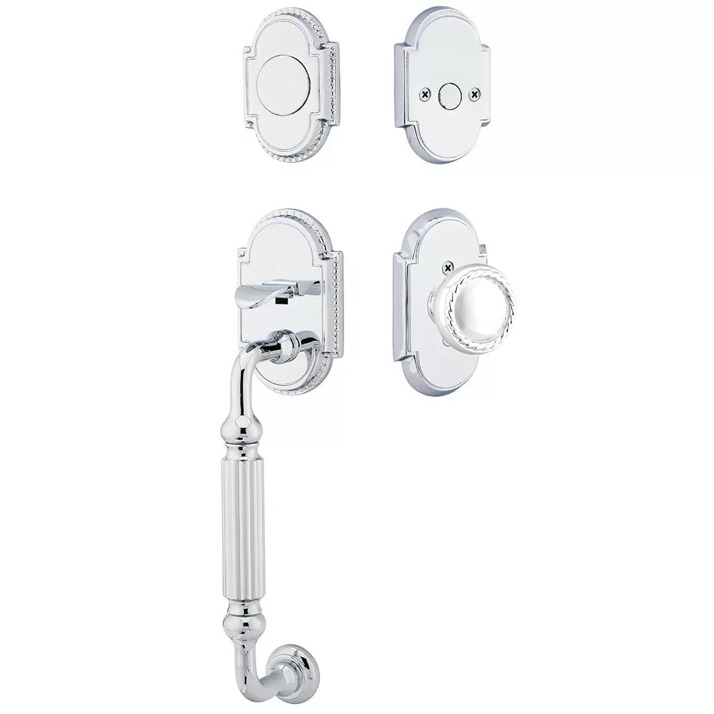 Emtek Knoxville Tubular Entryset Sectional with Rope Knob