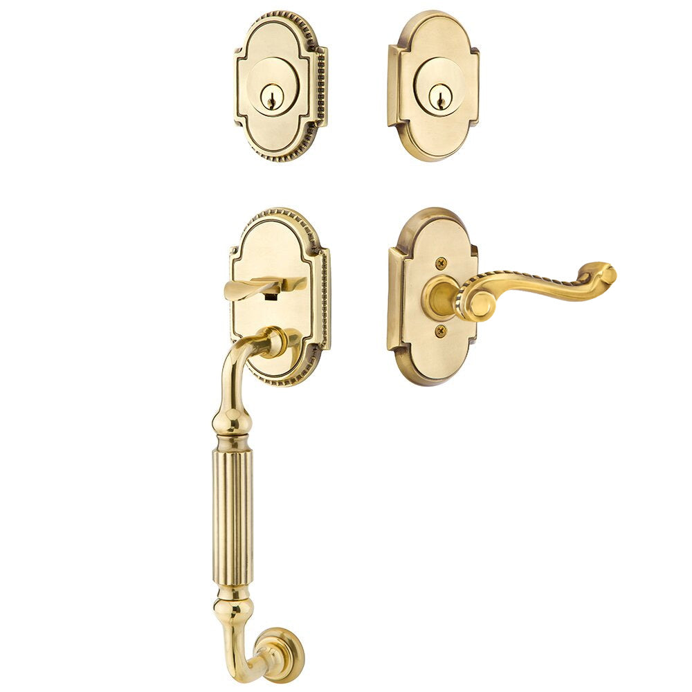 Emtek Knoxville Tubular Entryset Sectional with Rope Lever