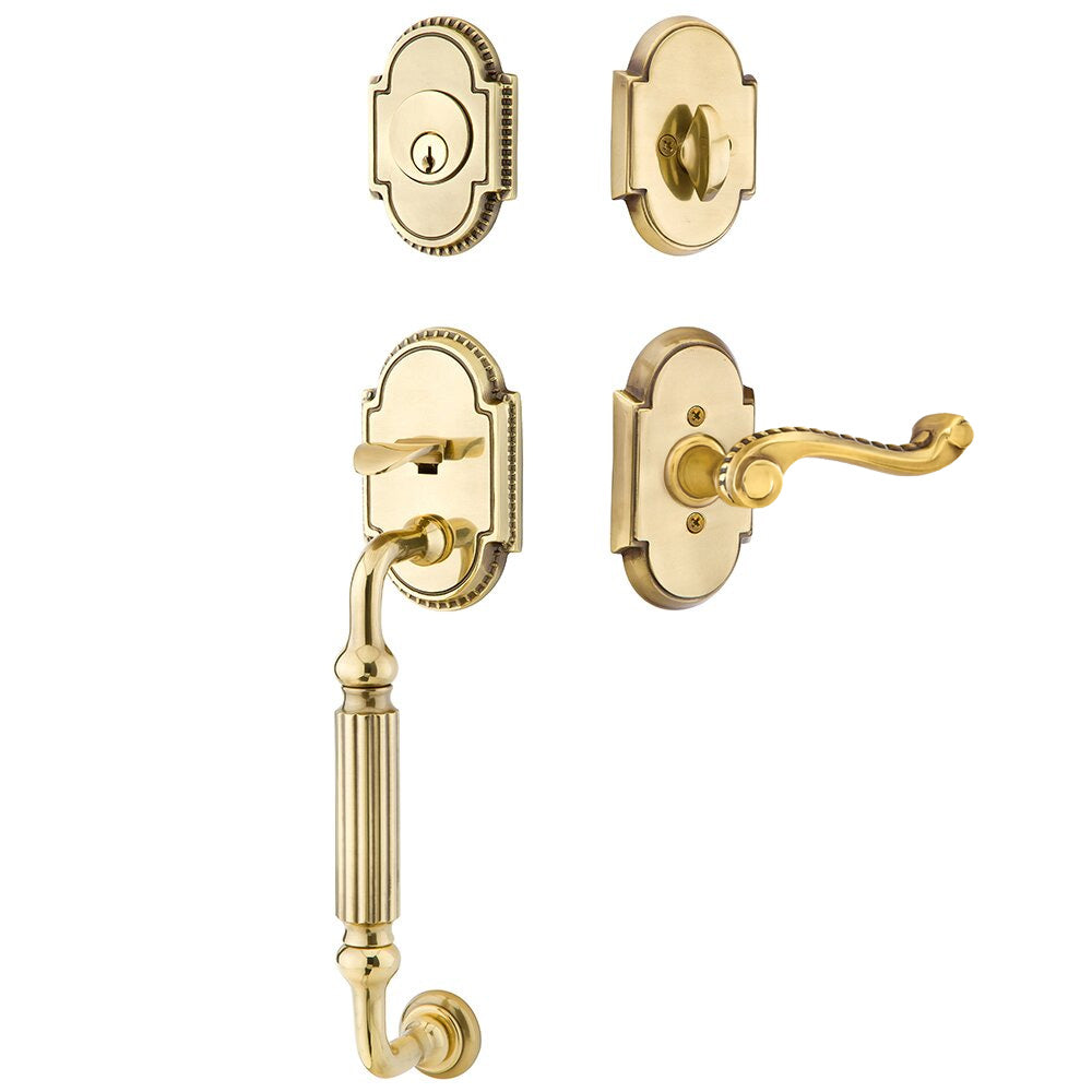 Emtek Knoxville Tubular Entryset Sectional with Rope Lever