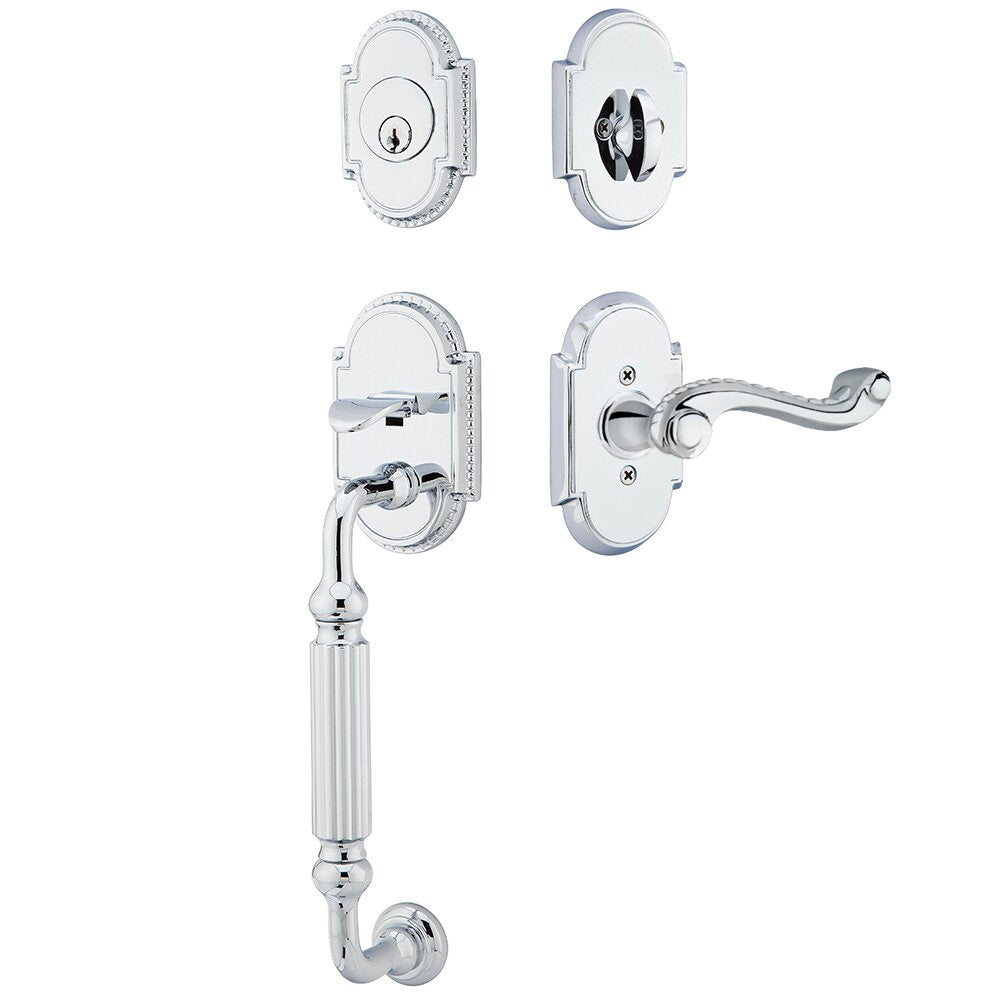 Emtek Knoxville Tubular Entryset Sectional with Rope Lever