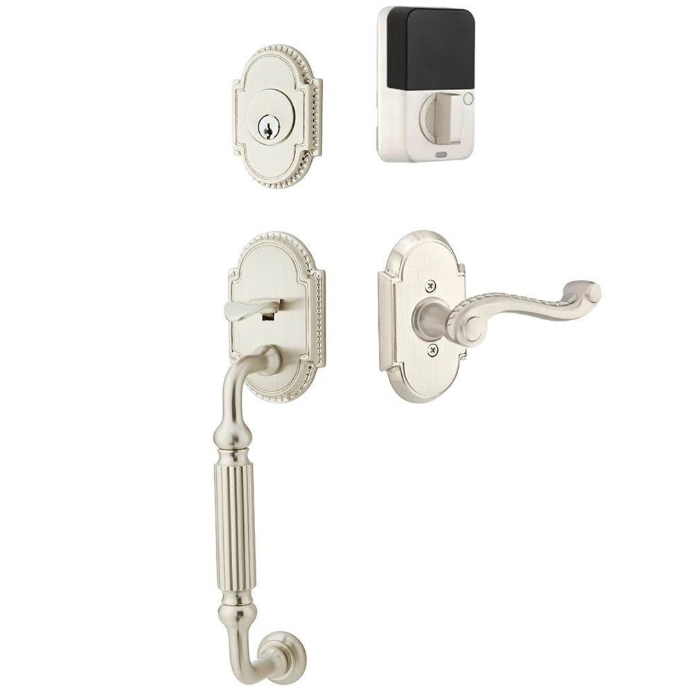 Emtek Knoxville Tubular Entryset Sectional with Rope Lever