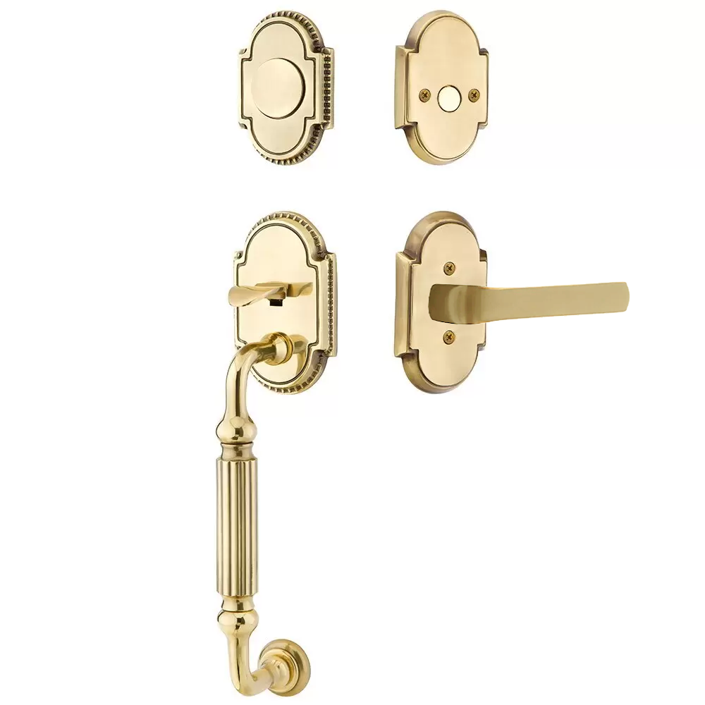 Emtek Knoxville Tubular Entryset Sectional with Spencer Lever