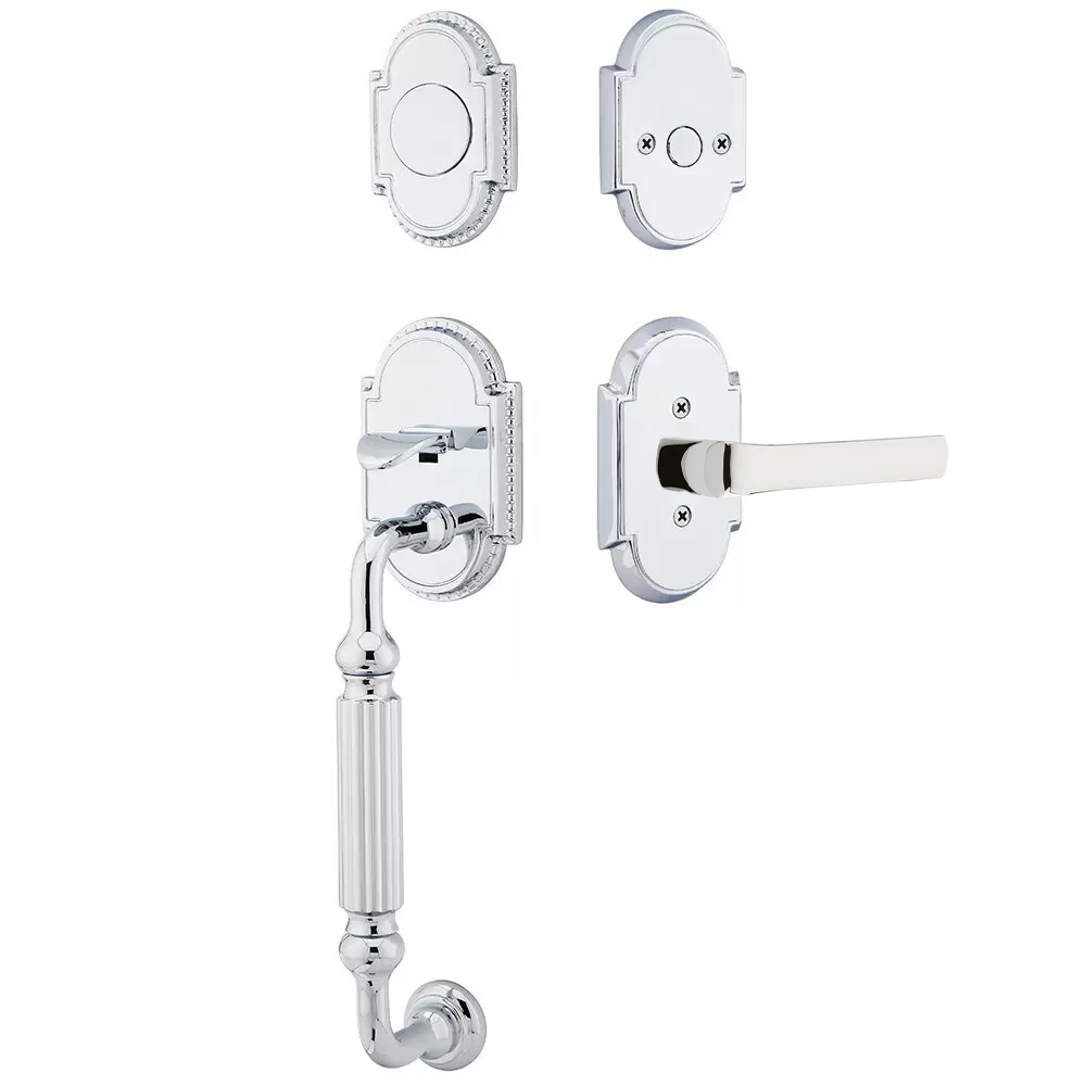 Emtek Knoxville Tubular Entryset Sectional with Spencer Lever