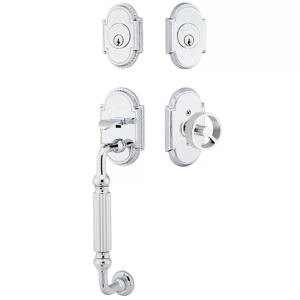 Emtek Knoxville Tubular Entryset Sectional with Spoke Knob