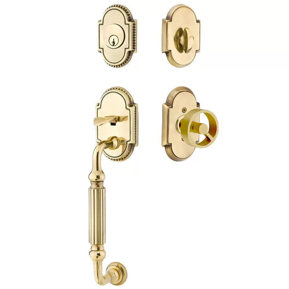 Emtek Knoxville Tubular Entryset Sectional with Spoke Knob