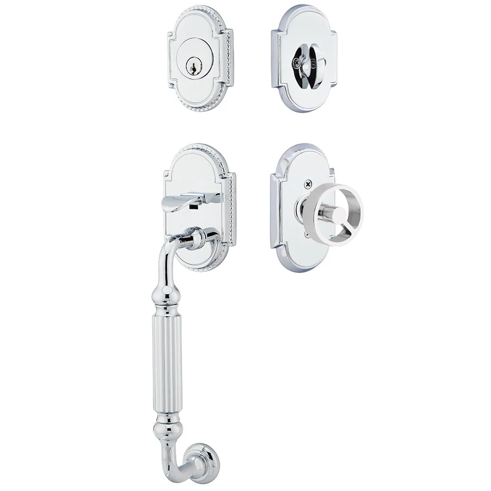 Emtek Knoxville Tubular Entryset Sectional with Spoke Knob