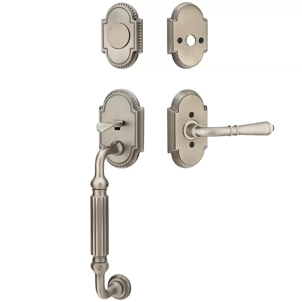 Emtek Knoxville Tubular Entryset Sectional with Turino Lever