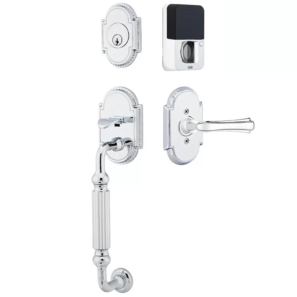 Emtek Knoxville Tubular Entryset Sectional with Wembley Lever