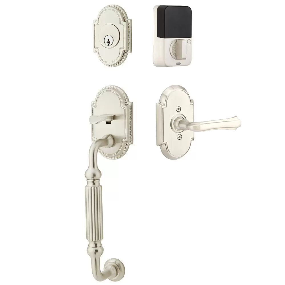 Emtek Knoxville Tubular Entryset Sectional with Wembley Lever