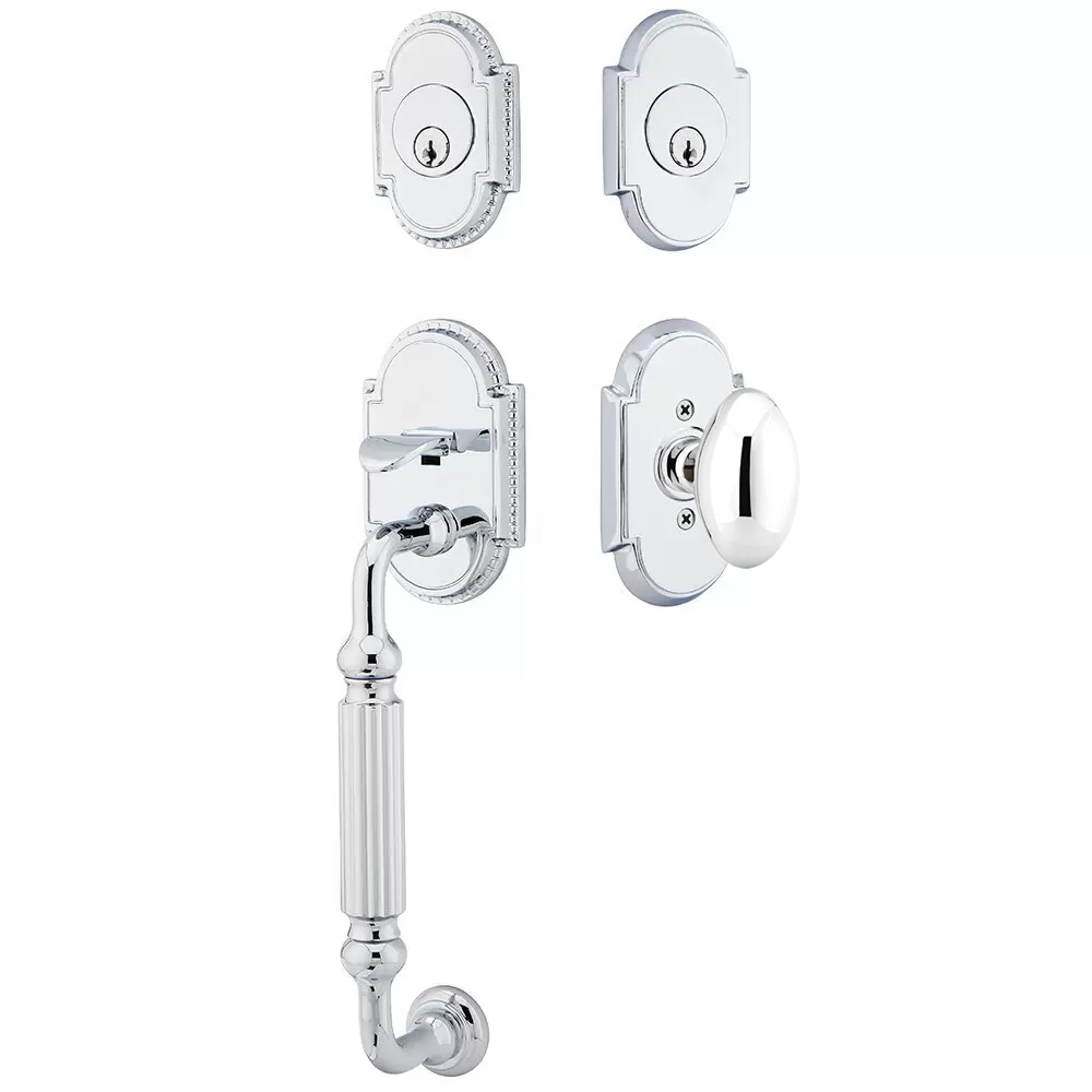 Emtek Knoxville Tubular Entryset Sectional with Egg Knob