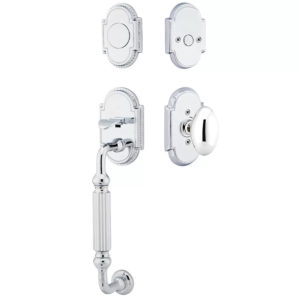 Emtek Knoxville Tubular Entryset Sectional with Egg Knob