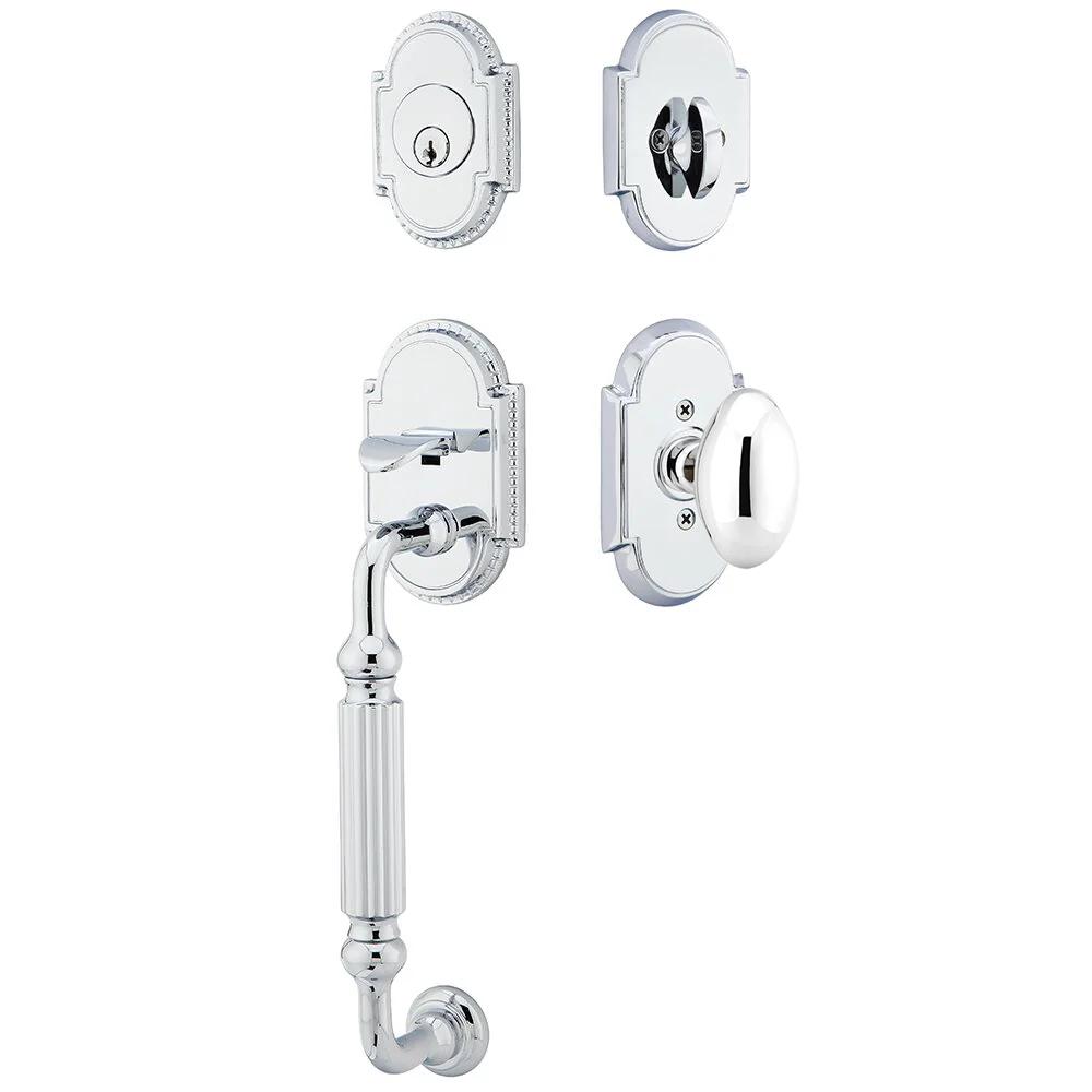 Emtek Knoxville Tubular Entryset Sectional with Egg Knob