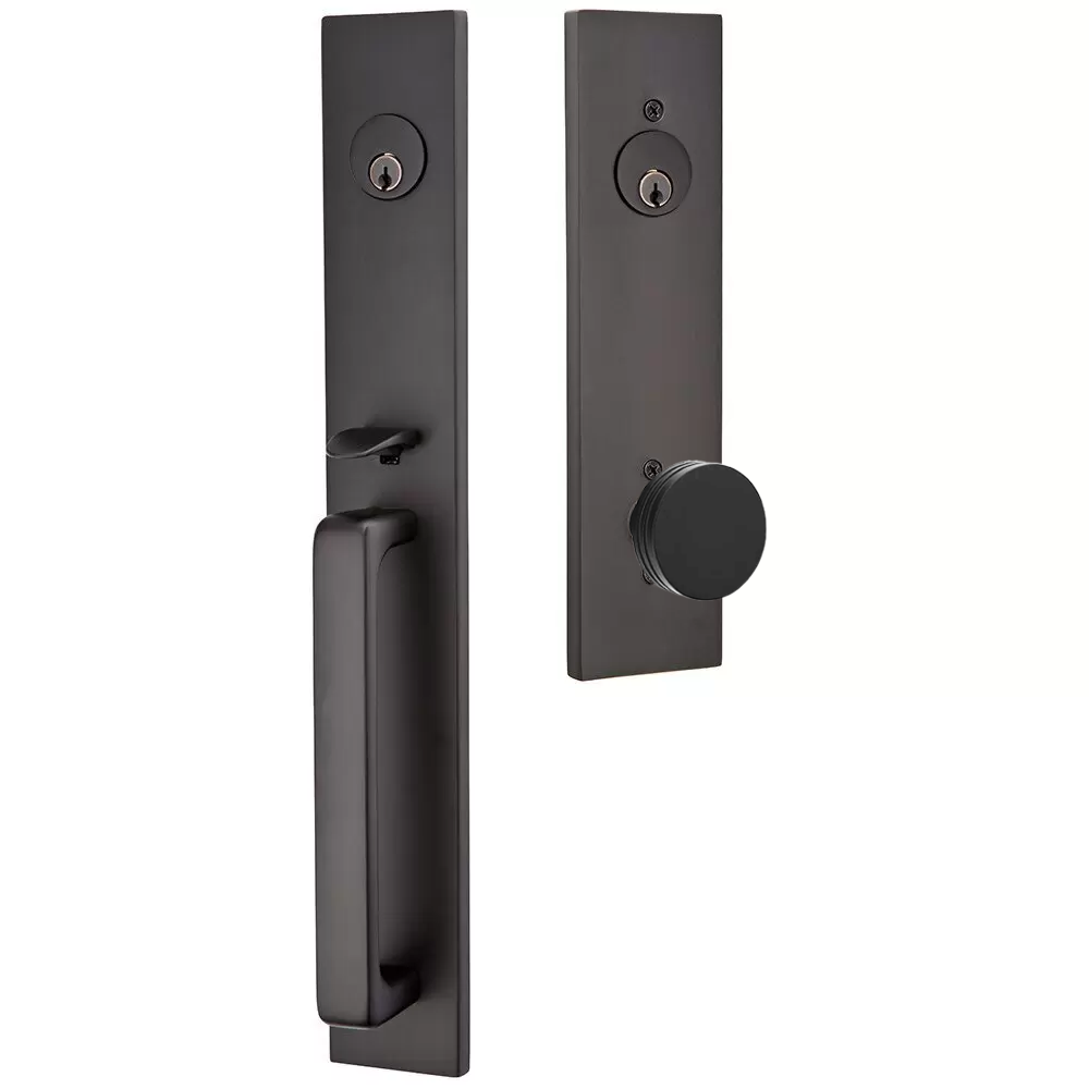 Emtek Lausanne Tubular Entryset Full Length with Bern Knob