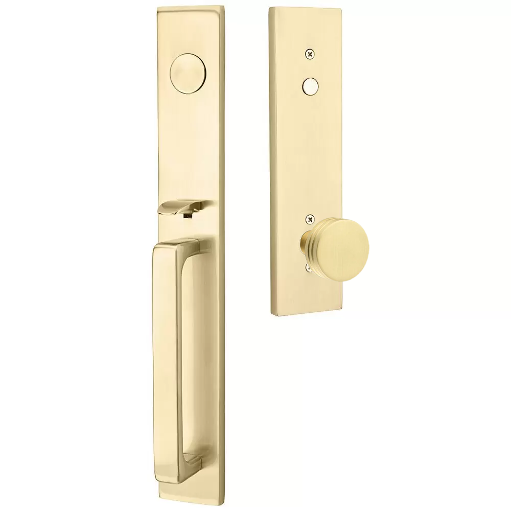 Emtek Lausanne Tubular Entryset Full Length with Bern Knob
