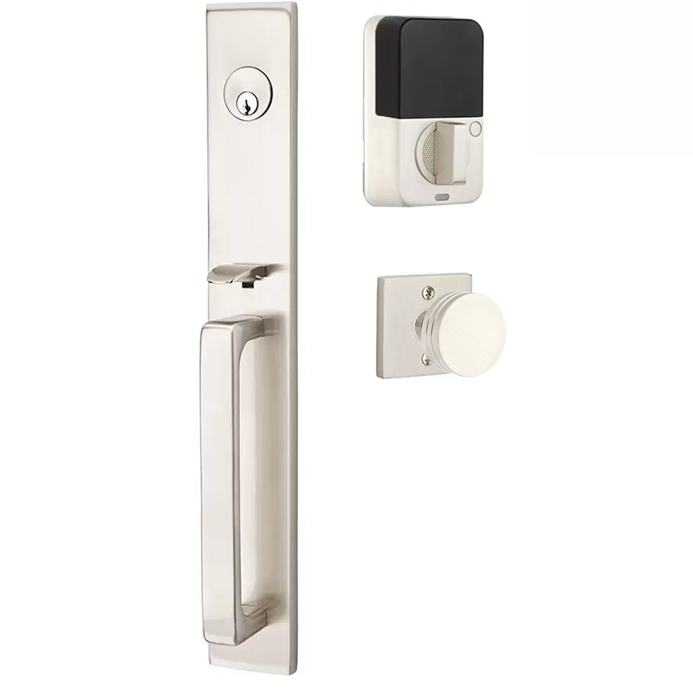 Emtek Lausanne Tubular Entryset Full Length with Bern Knob