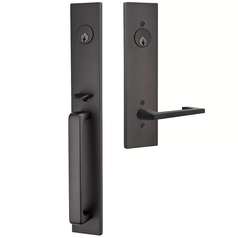 Emtek Lausanne Tubular Entryset Full Length with Argos Lever