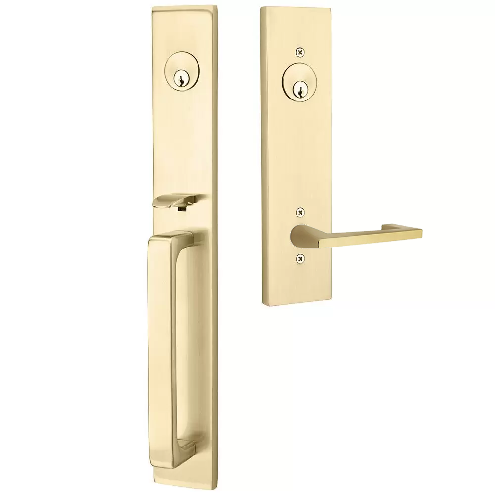 Emtek Lausanne Tubular Entryset Full Length with Argos Lever