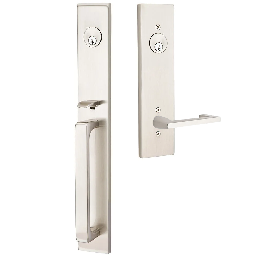 Emtek Lausanne Tubular Entryset Full Length with Argos Lever