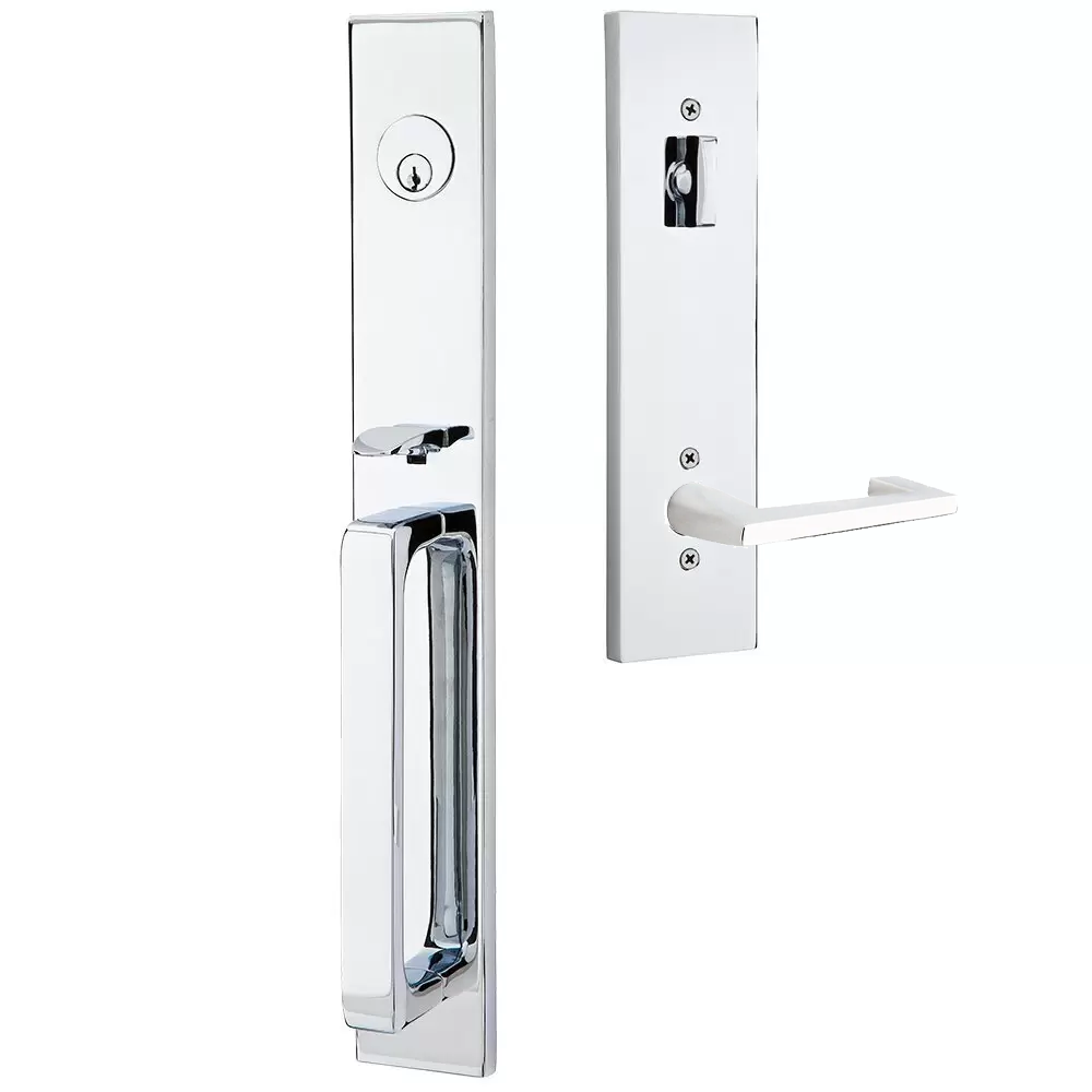 Emtek Lausanne Tubular Entryset Full Length with Argos Lever