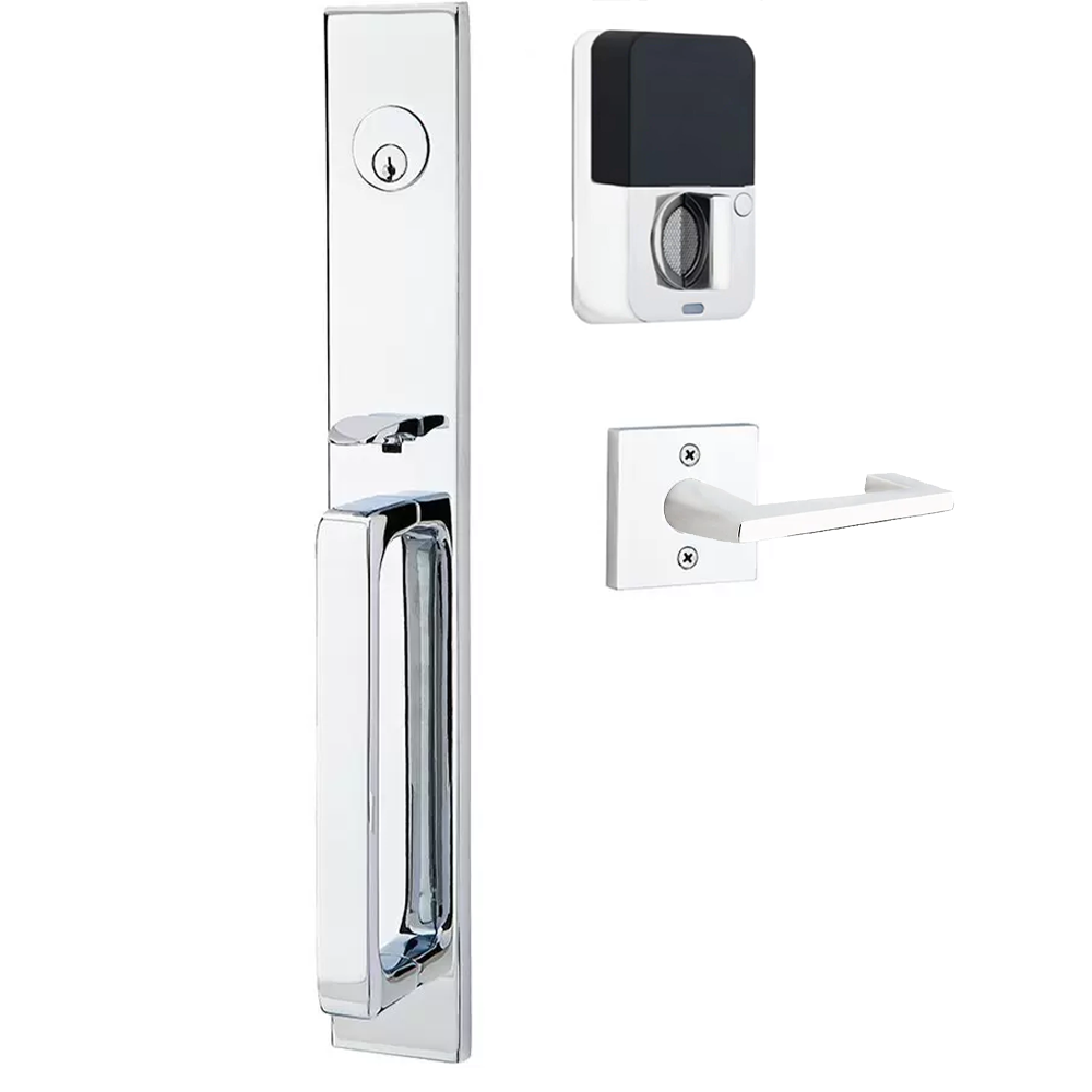 Emtek Lausanne Tubular Entryset Full Length with Argos Lever
