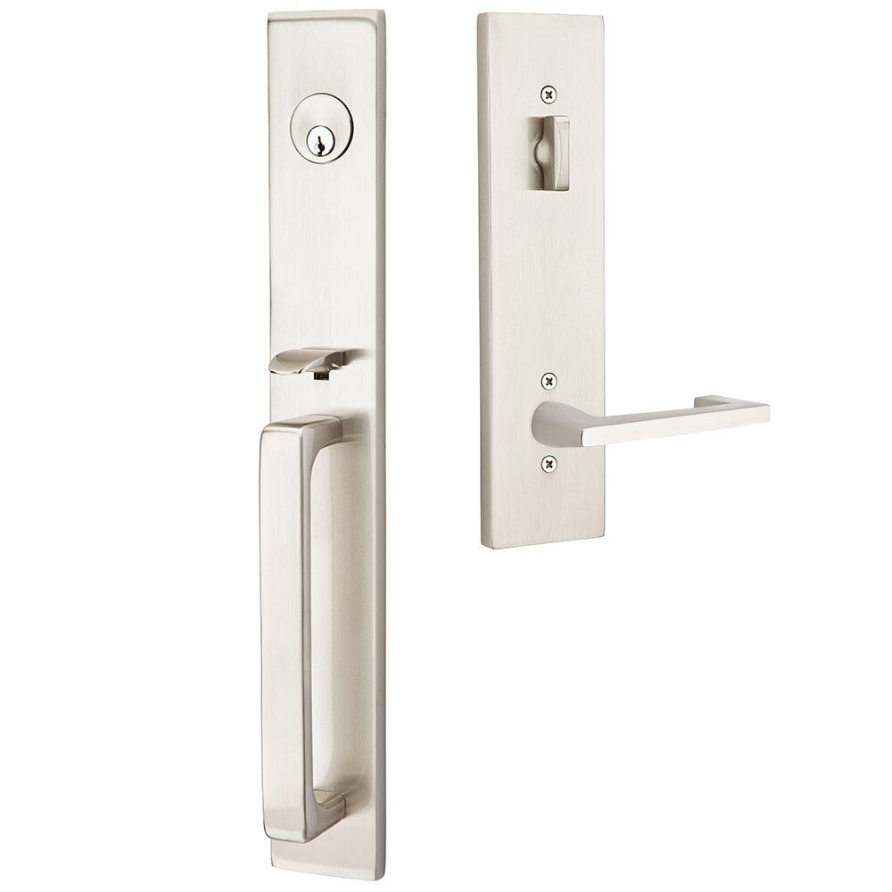 Emtek Lausanne Tubular Entryset Full Length with Argos Lever