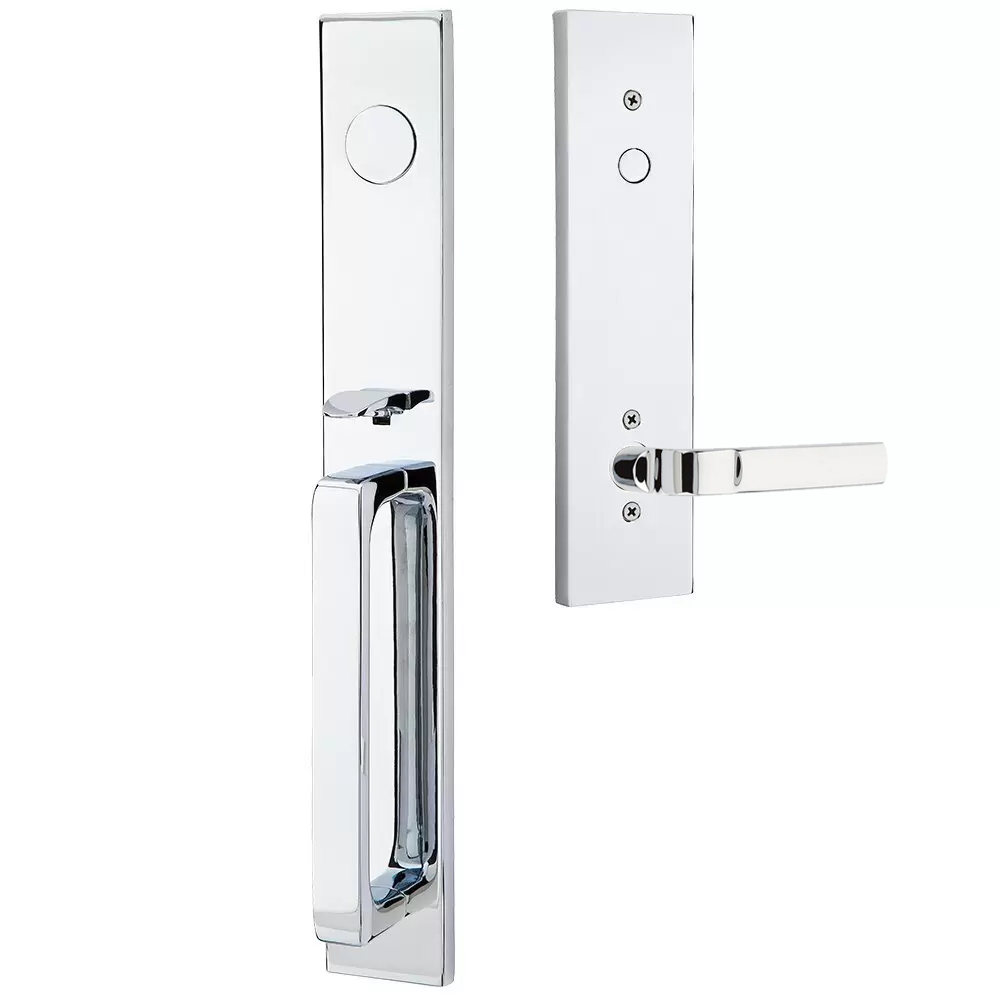 Emtek Lausanne Tubular Entryset Full Length with Aston Lever