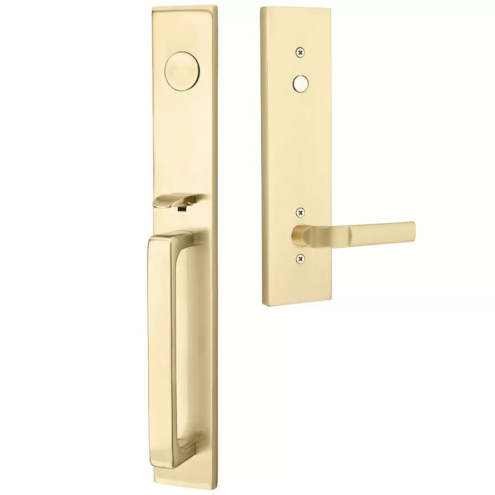 Emtek Lausanne Tubular Entryset Full Length with Aston Lever