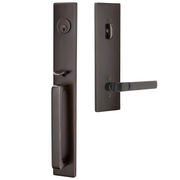 Emtek Lausanne Tubular Entryset Full Length with Aston Lever